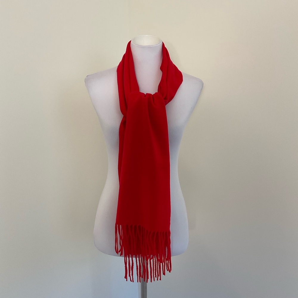 NWT It’s All About The Scarf Elegant Red Cashmere Feel Scarf for Women